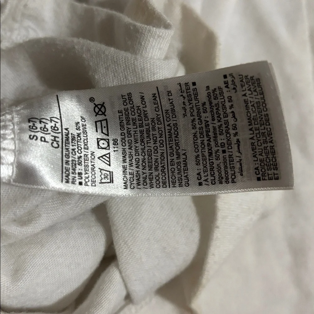 Old Navy White T-Shirt with Dinosaur Graphic